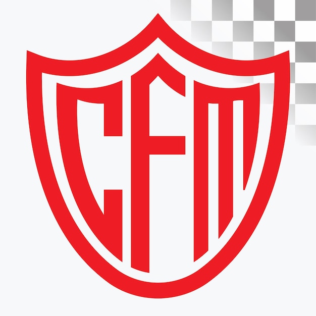 Diseño de logotipo de letra CFM