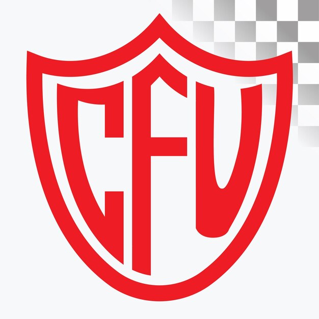 Diseño de logotipo de letra CFU