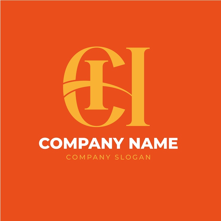 Vector el diseño del logotipo de la letra ch monogram es elegante y minimalista