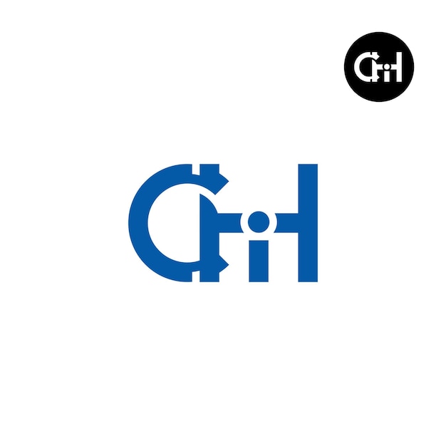 Diseño del logotipo de la letra CHI Monogram
