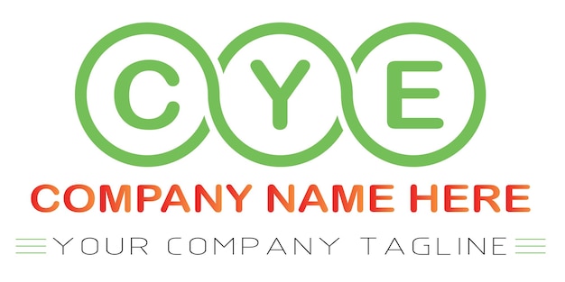Diseño de logotipo de letra CIE