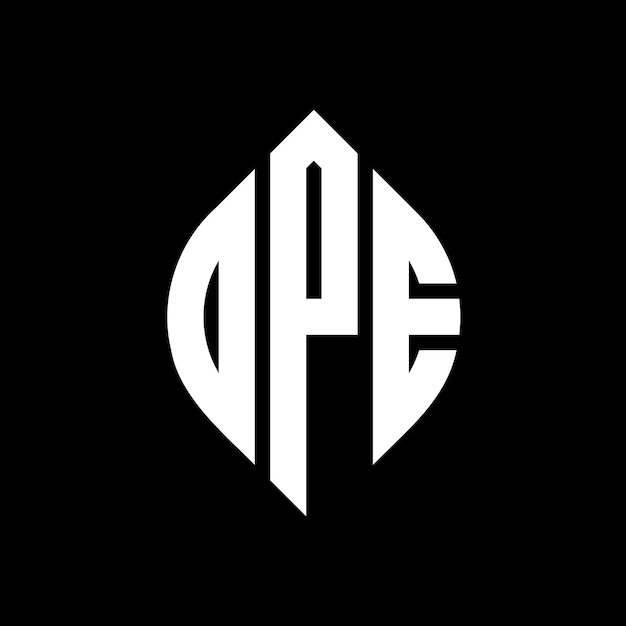 Diseño de logotipo de letra de círculo DPE con forma de círculo y elipse Letras de elipse DPE con estilo tipográfico Las tres iniciales forman un logotipo de círculo DPE Emblema de círculo Monograma Abstracto Letra Marca Vector.