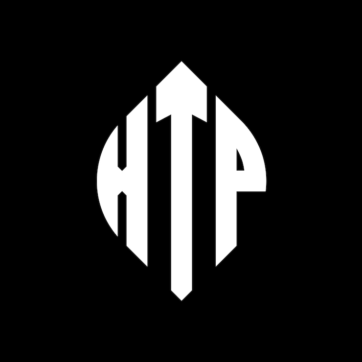 Vector diseño del logotipo de la letra del círculo xtp con forma de círculo y elipse letras de la elipse xtp con estilo tipográfico las tres iniciales forman un logotipo del círculo emblema del círcolo xtp monograma abstracto letra marca vector