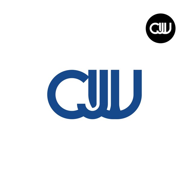 Diseño del logotipo de la letra CJW Monogram