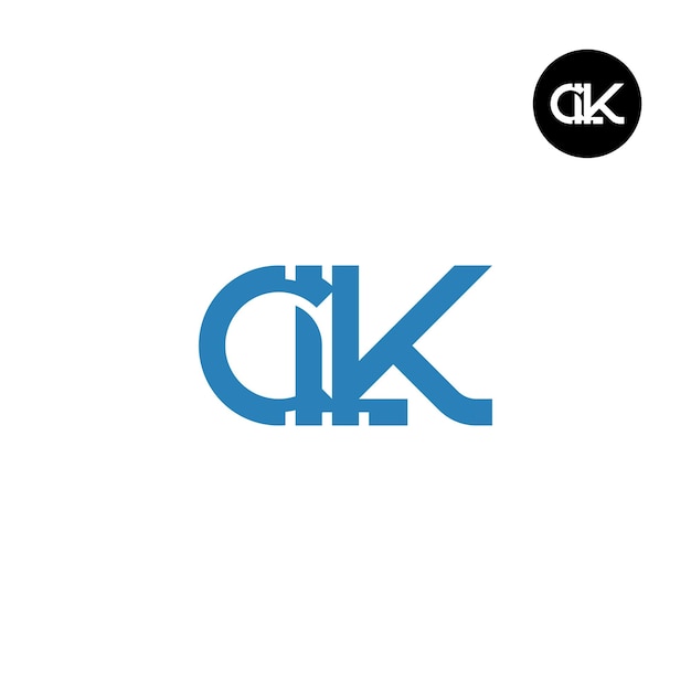 Diseño del logotipo de la letra CLK Monograma