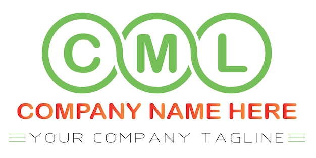 Diseño de logotipo letra CML