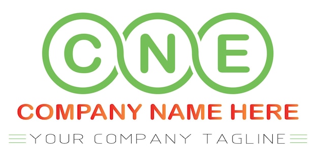 Diseño de logotipo letra CNE