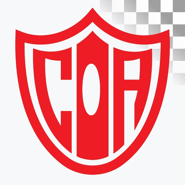 Diseño de logotipo de letra COA