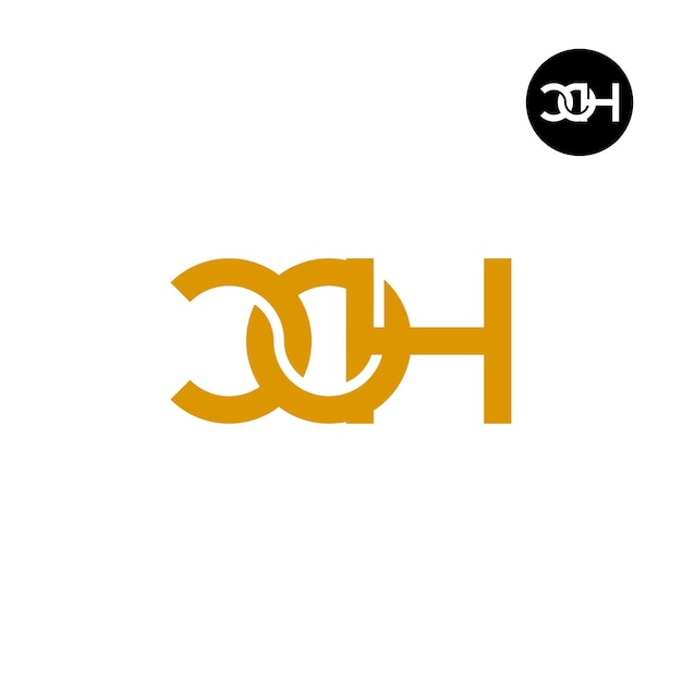 Diseño del logotipo de la letra COH Monogram