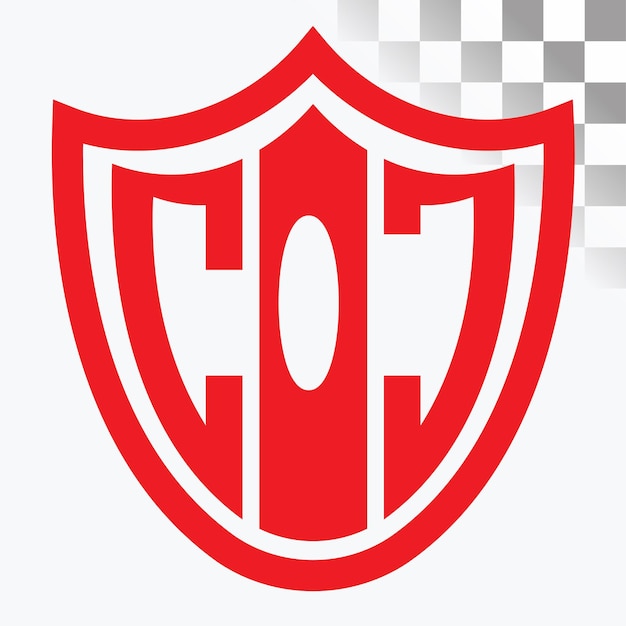 Diseño de logotipo de letra COJ