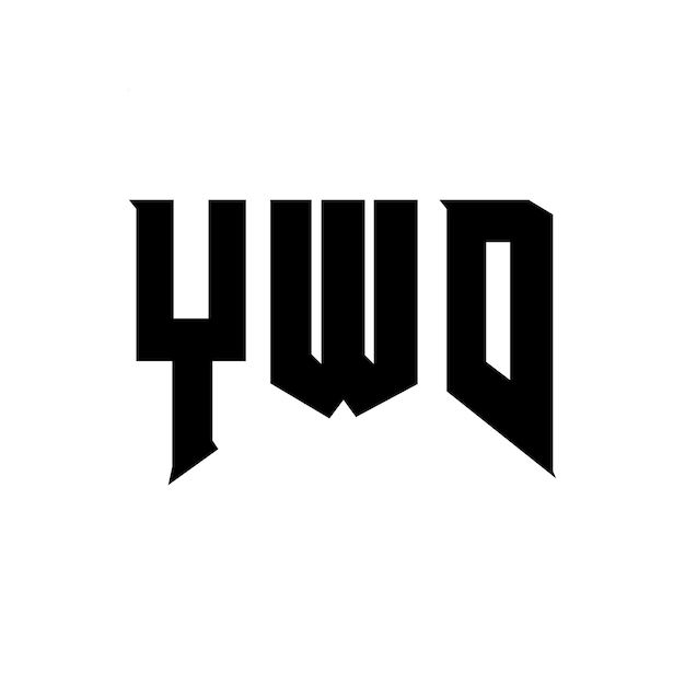Diseño de logotipo de letra Y para la compañía de tecnología YWD diseño de logotipo combinación de colores blanco y negro YWD logotipo YWD vector YWD diseño YWD icono YWD alfabeto YWD tipografía diseño del logotipo