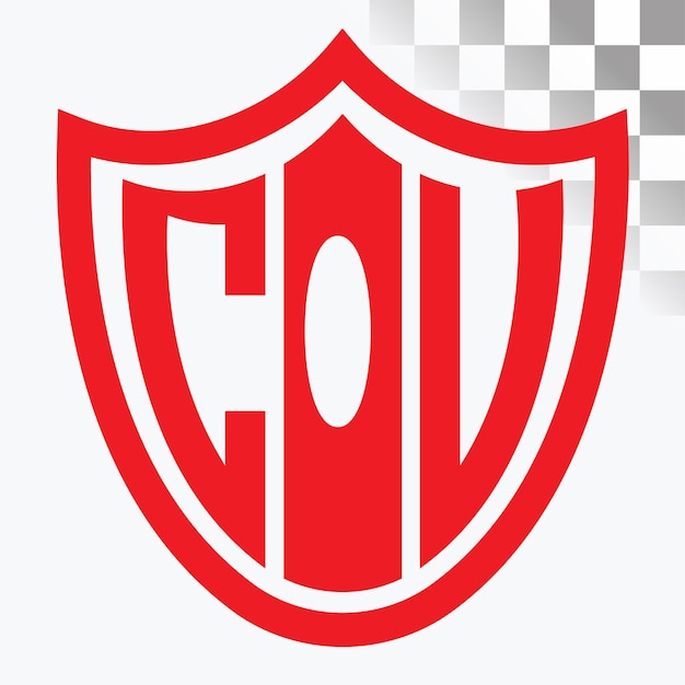 Diseño de logotipo de letra COV