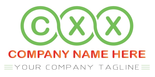 Diseño de logotipo letra CX