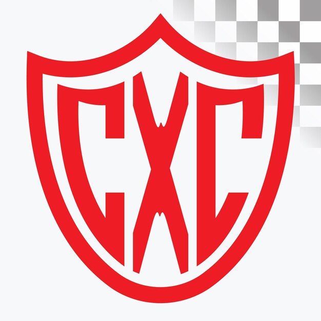 Diseño de logotipo de letra CXC