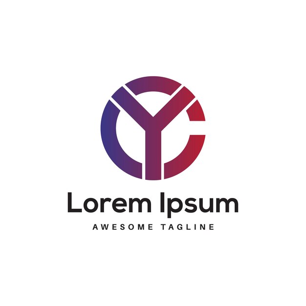 Diseño de logotipo de letra CY Icono Gratis por Rahim Stock Designer