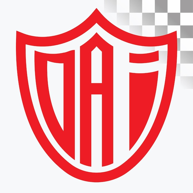Diseño de logotipo de letra DAI