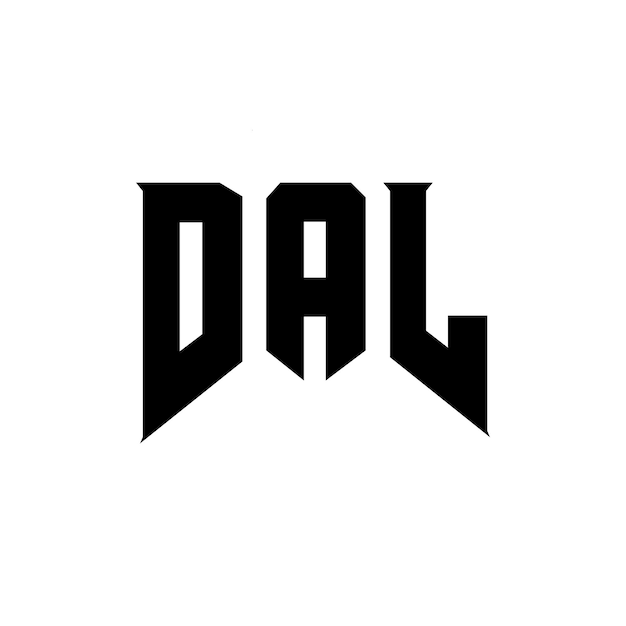 Diseño de logotipo de letra DAL para una empresa de tecnología Diseño del logotipo DAL combinación de colores blanco y negro DAL logotipo Vector DAL diseño DAL icono DAL alfabeto DAL tipografía diseño del logotipo
