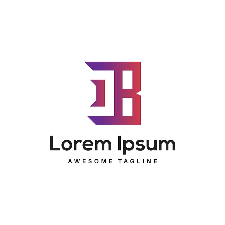 Vector diseño de logotipo de letra db icono gratis por rahim stock designer