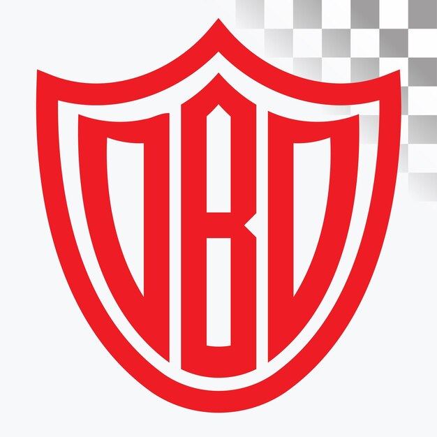 Diseño del logotipo de la letra DBD