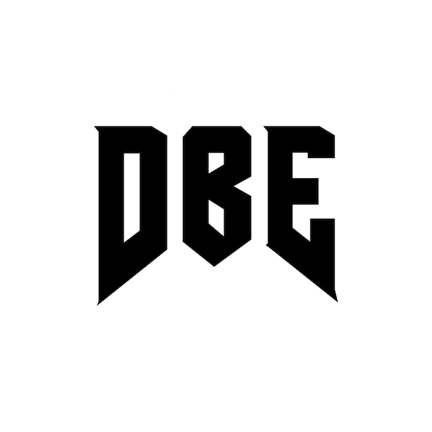 Diseño de logotipo de letra DBE para una empresa de tecnología Diseño del logotipo DBE combinación de colores blanco y negro Logotipo DBE Vector DBE Diseño del icono DBE Alfabeto DBE Tipografía