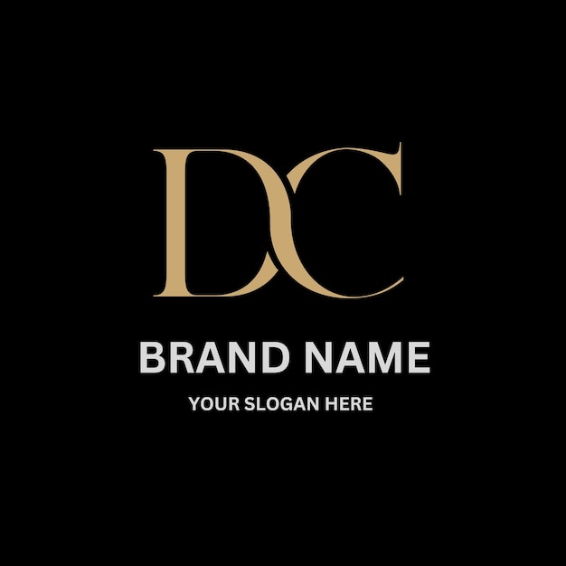 Diseño del logotipo de la letra DC208