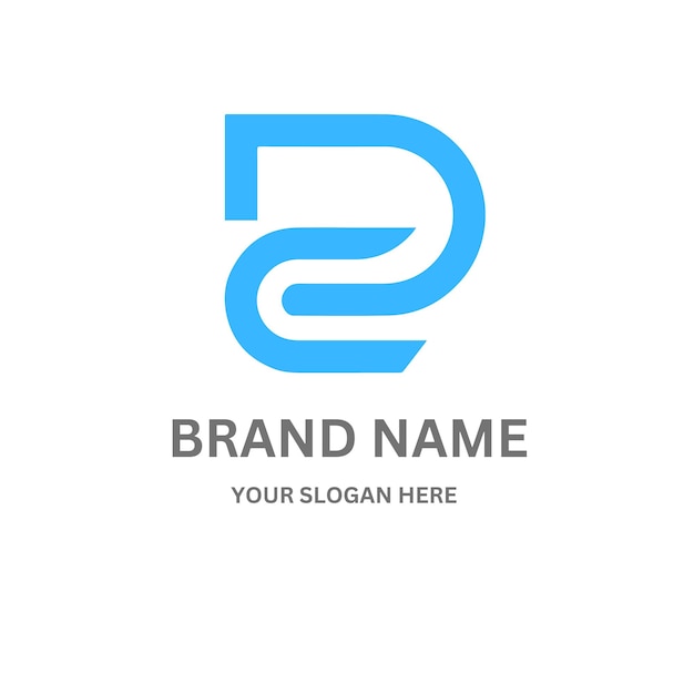 Diseño del logotipo de la letra DC212