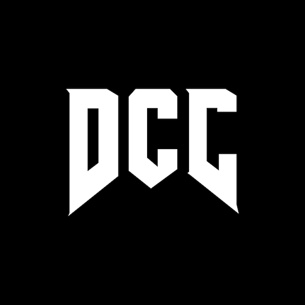 Diseño de logotipo de letra DCC para una empresa de tecnología Diseño del logotipo DCC combinación de colores blanco y negro Logotipo DCC vector DCC diseño Icono DCC alfabeto DCC tipografía Diseño del Logotipo