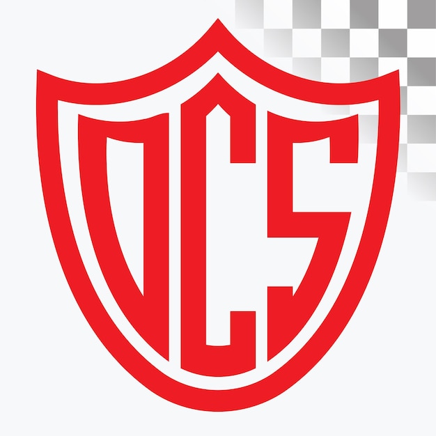 Diseño de logotipo de letra DCS