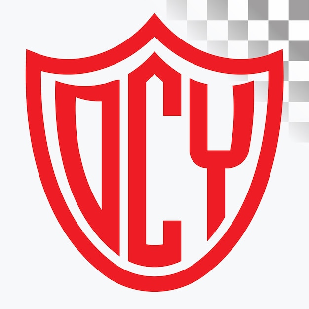 Diseño de logotipo de letra DCY