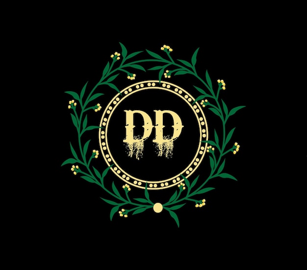 Vector diseño de logotipo de letra dd con forma de círculo diseño de logotipo de forma de círculo y cubo dd negocio de monograma dd