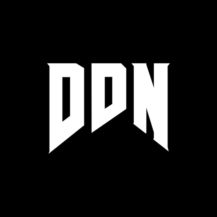 Vector diseño de logotipo de letra ddn para una empresa de tecnología diseño del logotipo ddn combinación de colores blanco y negro diseño del logotipo ddn vector ddn diseño del icono ddn alfabeto ddn tipo de diseño del logotipo