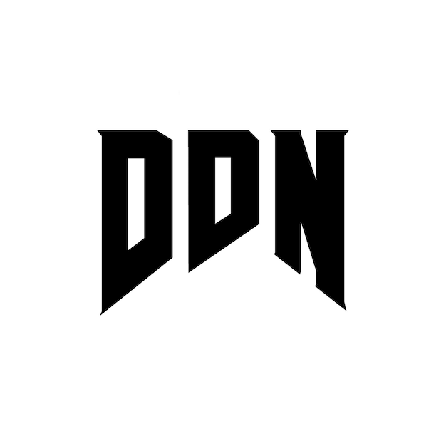 Diseño de logotipo de letra DDN para una empresa de tecnología Diseño del logotipo DDN combinación de colores blanco y negro Diseño del Logotipo DDN Vector DDN Diseño del Icono DDN Alfabeto DDN Tipo de diseño del logotipo