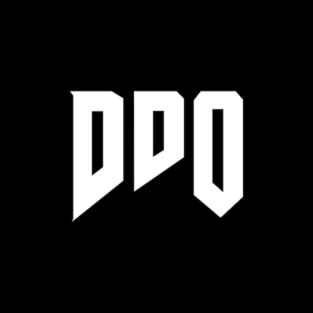 Diseño de logotipo de letra DDO para una empresa de tecnología Diseño del logotipo DDO combinación de colores blanco y negro DDO logo DDO vector DDO diseño del icono DDO alfabeto DDO tipografía diseño del logotipo