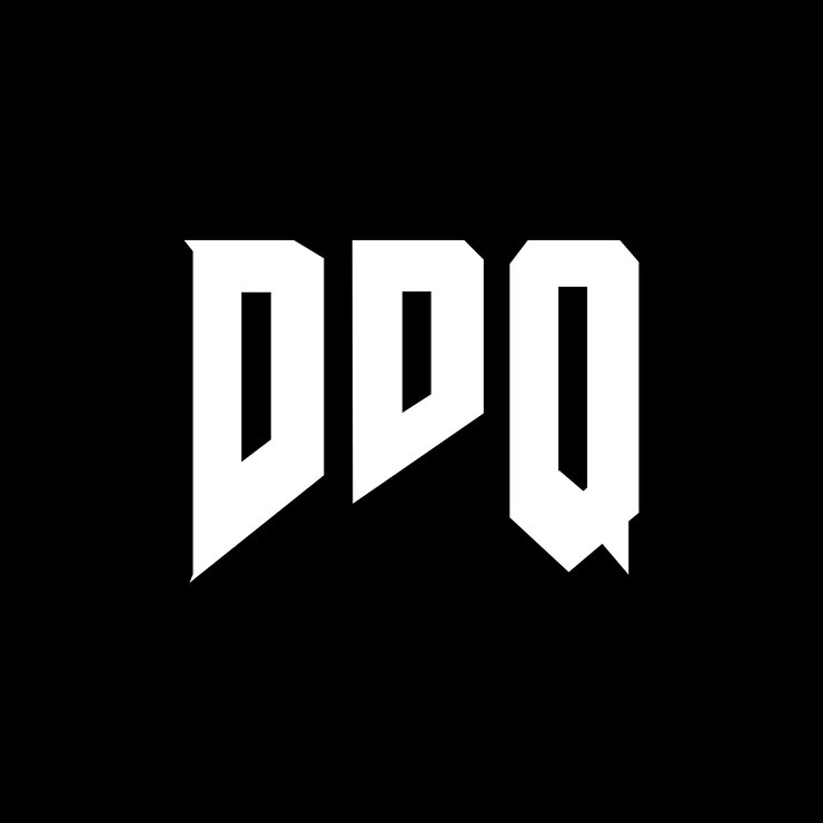 Vector diseño de logotipo de letra ddq para una empresa de tecnología diseño del logotipo ddq combinación de colores blanco y negro diseño del logotipo ddq vector ddq diseño del icono ddq alfabeto ddq tipografía