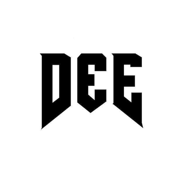 Diseño de logotipo de letra DEE para una empresa de tecnología DEE diseño de logotipo combinación de colores blanco y negro DEE logotipo DEE vector DEE diseño DEE icono DEE alfabeto DEE tipografía diseño de logo