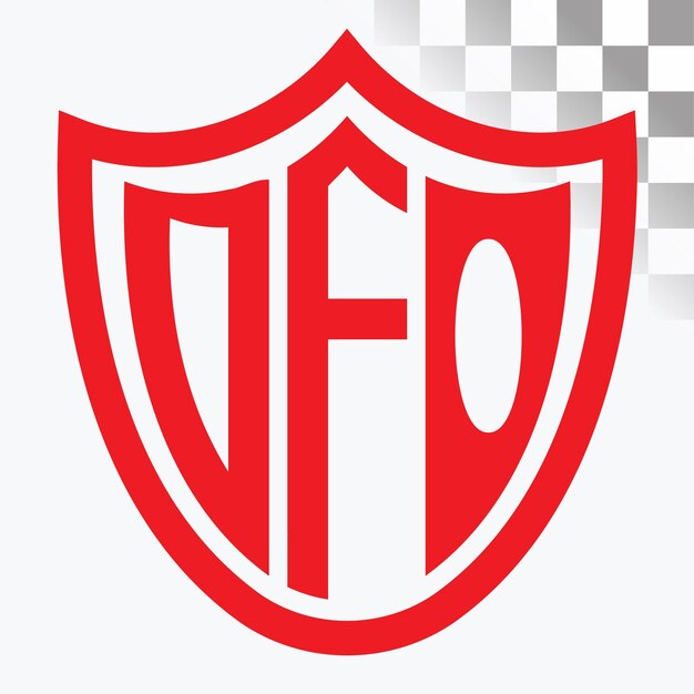 Diseño de logotipo de letra DFO
