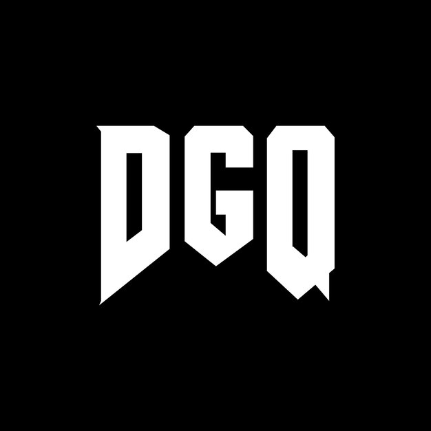 Diseño de logotipo de letra DGQ para una empresa de tecnología Diseño del logotipo DGQ combinación de colores blanco y negro Logotipo DGQ vector diseño DGQ icono DGQ alfabeto DGQ tipografía diseño del logotipo