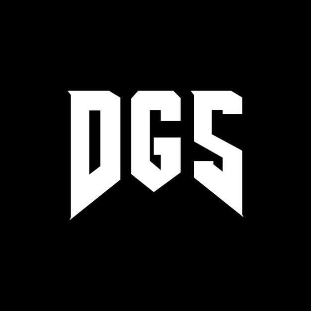 Diseño de logotipo de letra DGS para una empresa de tecnología Diseño del logotipo DGS combinación de colores blanco y negro Logotipo DGS Vector DGS Diseño del icono DGS Alfabeto DGS Tipografía diseño del logotipo