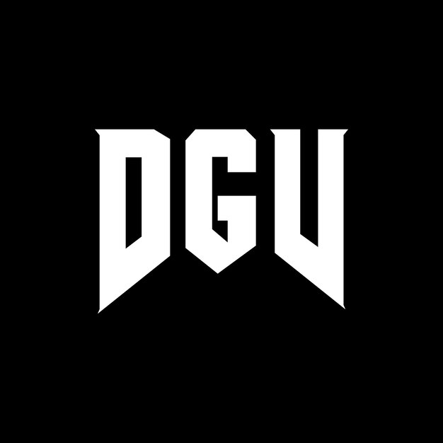 Diseño de logotipo de letra DGV para una empresa de tecnología Diseño del logotipo DGV combinación de colores blanco y negro Logotipo DGV vector diseño DGV icono DGV alfabeto DGV tipografía diseño del logotipo