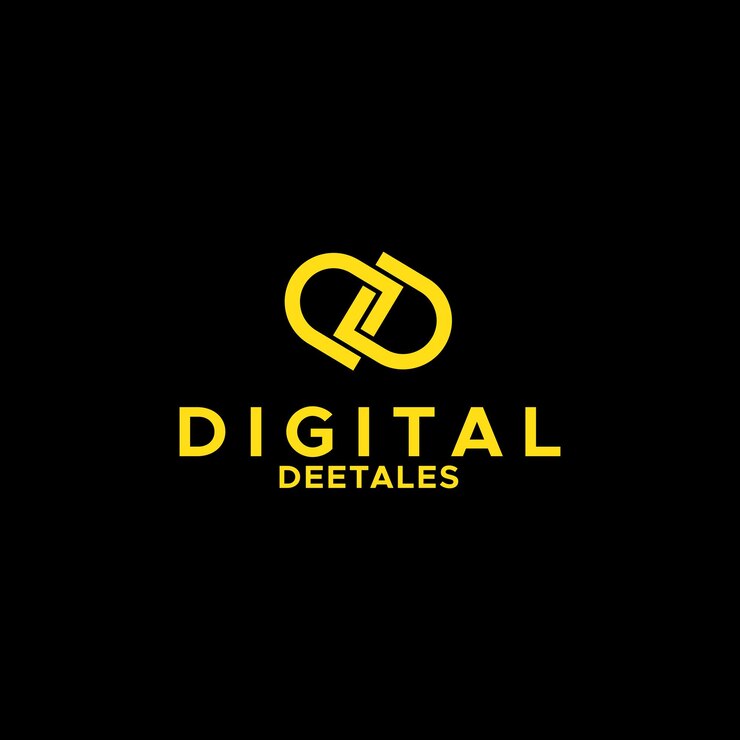 Vector diseño del logotipo de la letra digital dd