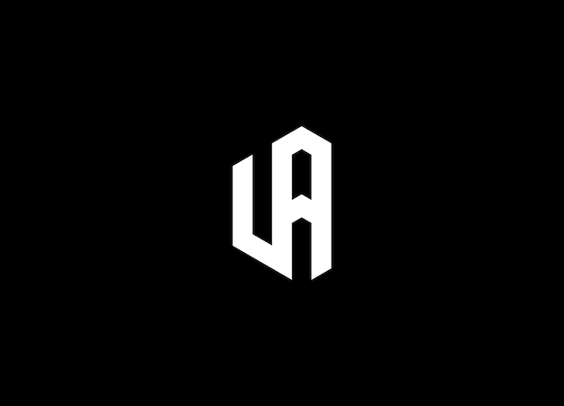 Diseño del logotipo de la letra LA y diseño del logotipo del monograma LA AL Alfabetos Letras Logotipo Monograma