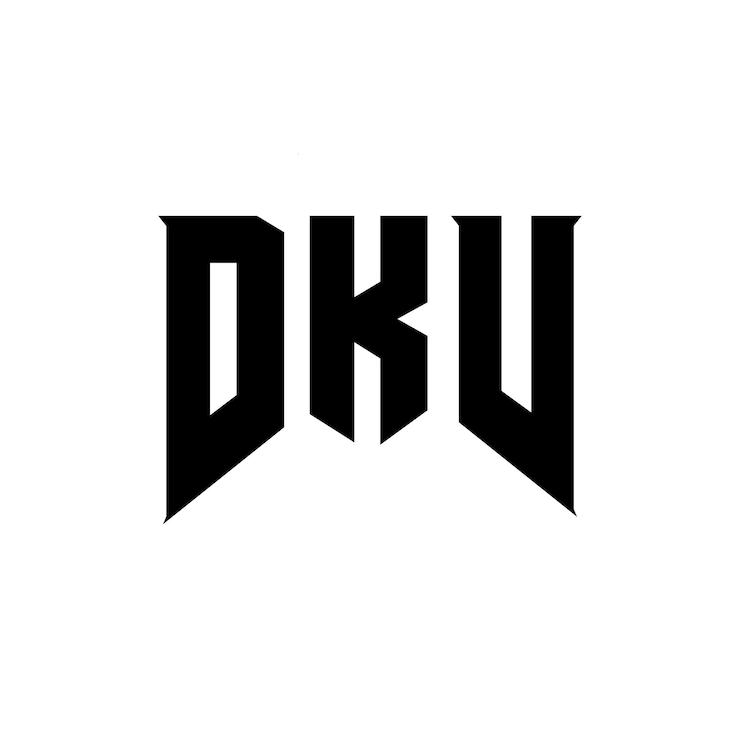 Vector diseño de logotipo de letra dkv para una empresa de tecnología diseño de logotipo dkv combinación de colores blanco y negro diseño de diseño de logotipo dkv vector dkv icon dkv alfabeto dkv tipografía