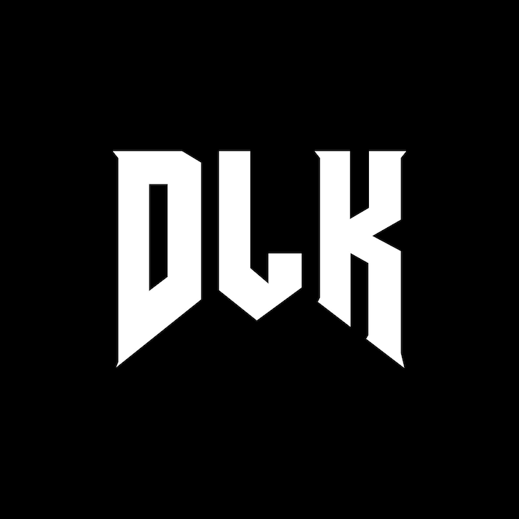 Vector diseño de logotipo de letra dlk para una empresa de tecnología diseño del logotipo dlk combinación de colores blanco y negro dlk logotipo vector dlk diseño dlk icono dlk alfabeto dlk tipografía diseño del logotipo