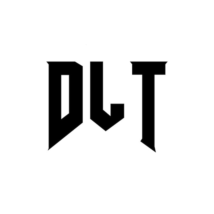 Vector diseño de logotipo de letra dlt para una empresa de tecnología diseño del logotipo dlt combinación de colores blanco y negro logotipo dlt vector dlt diseño icono dlt alfabeto dlt tipografía diseño del logotipo
