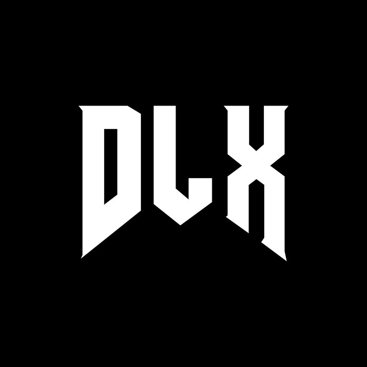 Vector diseño de logotipo de letra dlx para una empresa de tecnología diseño del logotipo dlx combinación de colores blanco y negro logotipo dlx vector dlx diseño icono dlx alfabeto dlx tipografía logotipo diseño