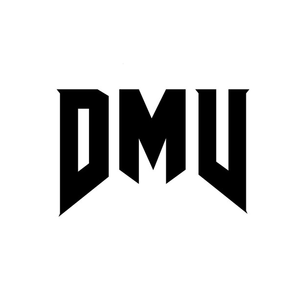 Diseño de logotipo de letra DMV para una empresa de tecnología Diseño del logotipo DMV combinación de colores blanco y negro Diseño del Logotipo DMV Vector DMV Diseño del icono DMV Alfabeto DMV Tipo de diseño del logotipo