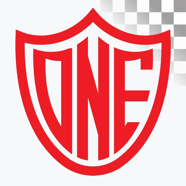 Diseño del logotipo de la letra DNE