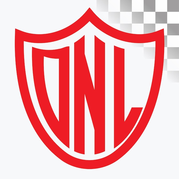 Diseño de logotipo de letra DNL