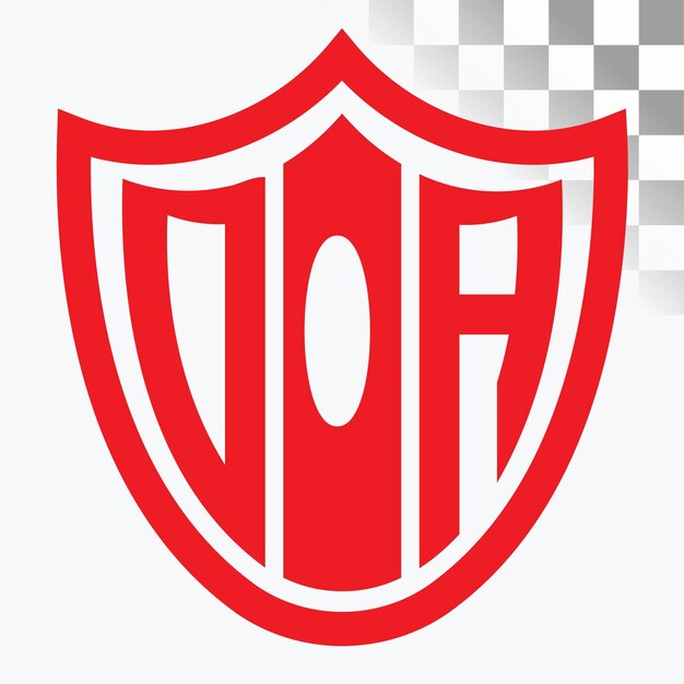 Diseño del logotipo de la letra DOA