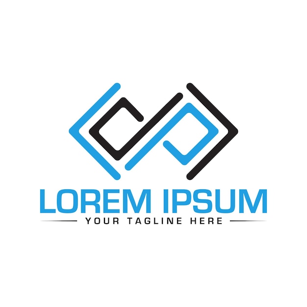 Diseño del logotipo de la letra DP Diseño único y moderno del logotipo DP